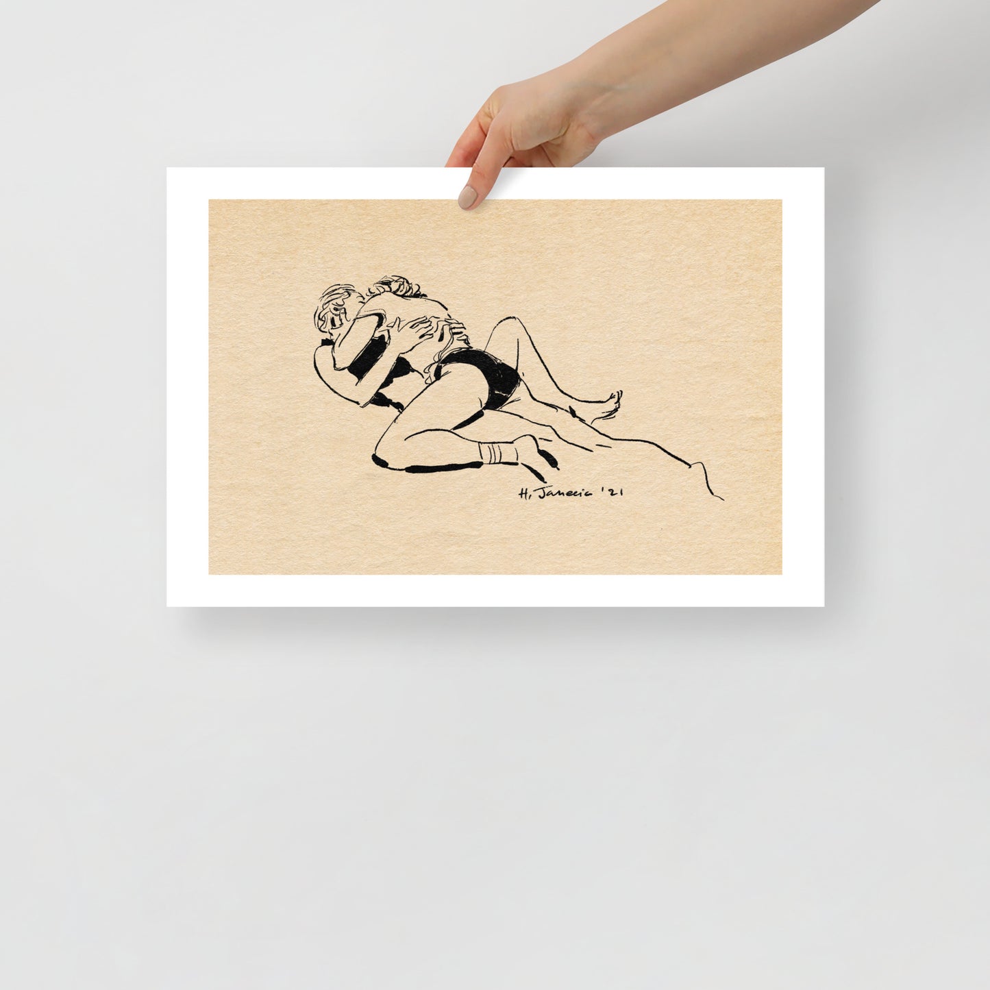 Lovebirds - Poster Print