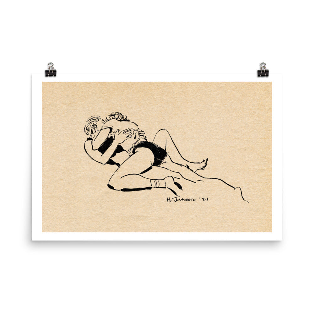 Lovebirds - Poster Print