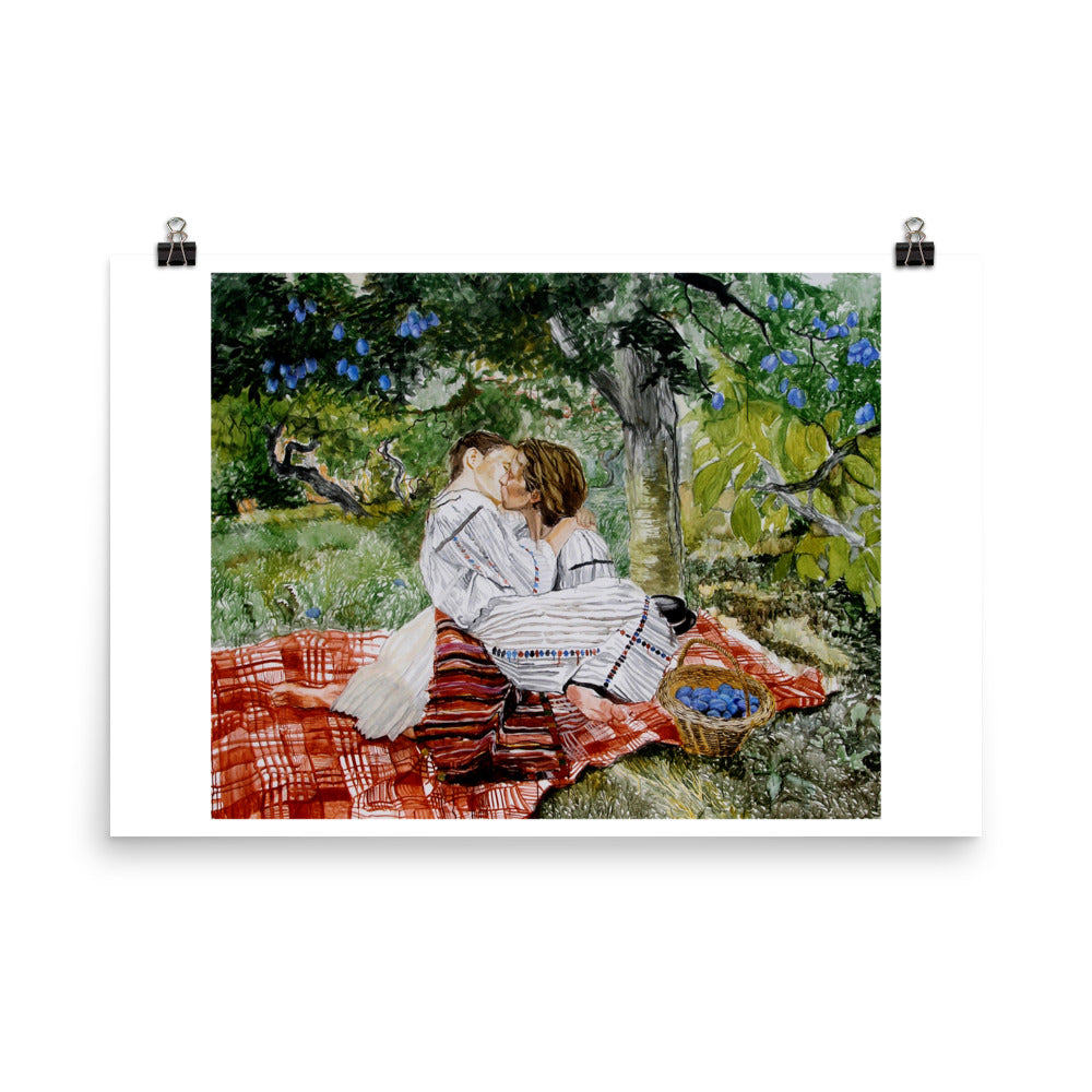 Young Slavonian Women - In the Orchard
