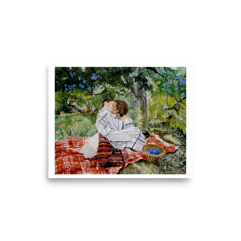 Young Slavonian Women - In the Orchard